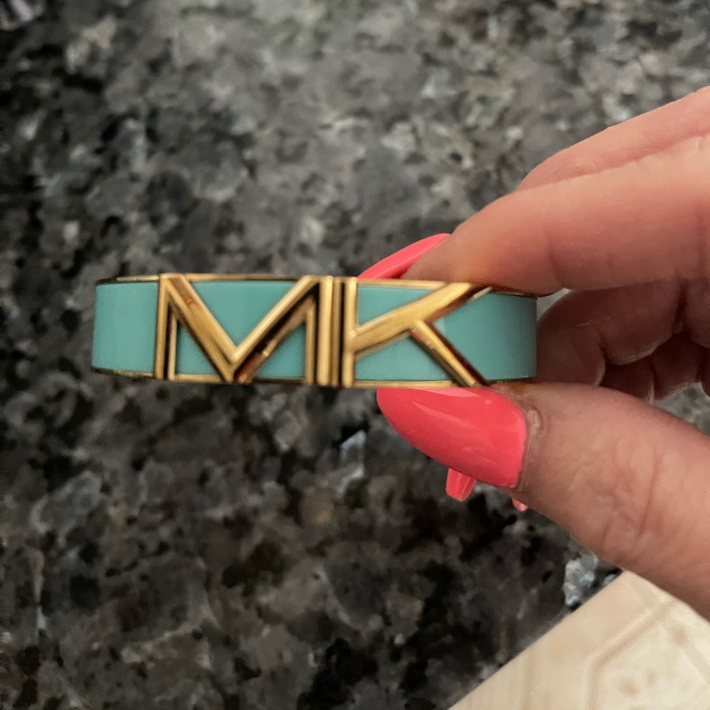Michael Kors blue bangle bracket brand new